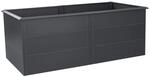 Zelsius Hochbeet verzinkter Stahl 200 x 100 x 77 cm | Anthrazit RAL 7016 | Pflanzbeet