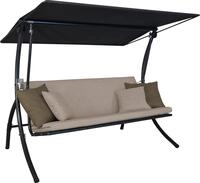 ANGERER Hollywoodschaukel Motion Smart beige | Gartenschaukel Made in Germany,