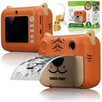Freek Vonk x Bresser Kinder-Sofortbildkamera - Tigerdesign, Front- und...