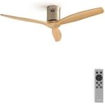 CREATE / WINDCALM M/Deckenventilator ABS Nickel Hellesholzfl&uuml;gel-Optik mit