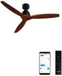 CREATE / WINDSTYLANCE NATURAL WOOD/Deckenventilator Schwarz Dunkelholzfl&uuml;gel mit