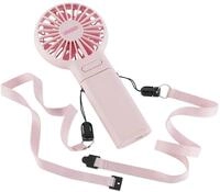 Unold 86644 Handventilator Breezy Fold Pink - Rosa, 3 Geschwindigkeitsstufen, zum