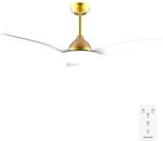 Cecotec - Deckenventilatoren mit Licht EnergySilence Light 4800 Light Goldwhite, 36