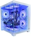 Gaming PC White | GeForce RTX 5060 | Intel 10 Core | RGB L&uuml;fter mit Fernbedienung 