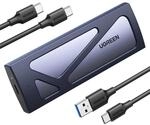 UGREEN NVMe M.2 USB 3.2 SSD Geh&auml;use-Adapter mit K&uuml;hlkissen 10Gbps(Silver)