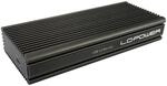 LC-POWER HDD ACC LC-M2-C-NVME-2X2-RAID M.2 Enclosure, Schwarz, ABS, PCIe x4, 3.5