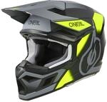 O'NEAL | Motocross-Helm | 3SRS Helm Vision Schwarz/Neongelb/Grau