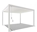 Pavillon Pergola 3,6x4m Terassen&uuml;berdachung freistehend mit Lamellendach verstellbar