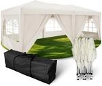 Kronenburg Faltpavillon wasserdicht Pavillon mit 6 Seitenteilen, Gartenzelt,...
