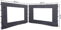 QUICK STAR 2 Seitenteile mit PE Fenster f&uuml;r Rank Pavillon 3x4m Seitenwand...