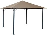 QUICK STAR Metall Garten Pavillon Nizza 3x3m Antik Partyzelt Sand