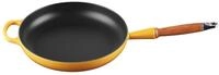 LE CREUSET Signature gusseiserne Bratpfanne mit Holzgriff 28 cm, Nectar,