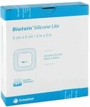 BIATAIN Silicone Lite Schaumverband 5x5 cm 5 St