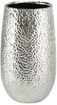 Boltze Vase Lajos (Farbe Silber, H&ouml;he 31 cm, Blumentopf, Metallic-Optik, Elegante