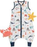 Schlummersack Baby Schlafsack Mit F&uuml;&szlig;en Sommer 0.5 Tog 60 cm D&uuml;nn 