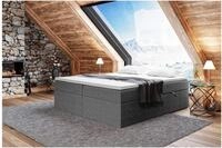 MEBLINI Boxspringbett mit Bettkasten - 180x200 - Gepolstert Doppelbett mit Matratze