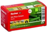 fischer Spreizd&uuml;bel SX Plus Green 5 x 25, Schachtel mit 90 nachhaltigen...