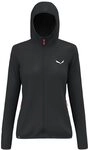 Salewa Damen Puez Waffle Hybrid Polarlite Hooded Jacket Women, Black Out, XL EU