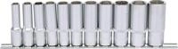 KS Tools 911.0611 3/8" CLASSIC Sechskant-Stecknuss-Satz, lang, 11-tlg. 8-19mm