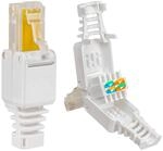HB-DIGITAL 1x RJ45 Cat 5e Netzwerkstecker mit vergoldeten Kontakten cat.5e LAN