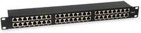 Equip Patchpanel 48x RJ45 Cat6 19" 1HE schwarz