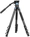 SIRUI L-324F Kohlefaser Stativ f&uuml;r Kamera, mit VH-10 Fluid Videokopf, Kompakt,