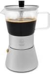 Leopold Vienna Espressokocher Induktion Edelstahl Kaffeezubereiter mit