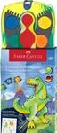 Faber-Castell 125013 - Wasserfarbkasten Connector Dino Edition mit 12 Farben...