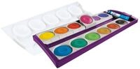 Pelikan Farbkasten K12, Deckfarbkasten mit 12 Farben, Farbe: Violett, inkl.