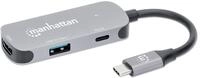 Manhattan USB-C auf HDMI 3-in-1 Docking-Konverter mit Power Delivery
