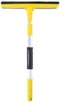 Dunlop Fensterabzieher mit Stiel - Teleskop - 43-68 cm - Abzieher/Schwamm - Gelb
