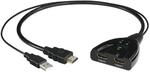 Hama HDMI Verteiler 2 Fach (Splitter HDMI mit USB Aschluss, 4K)