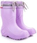 LEMIGO Camp Kinder federleichte Eva Gummistiefel mit Stulpe (Rosa, numeric_26)