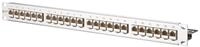 METZ CONNECT E-DAT modul 24x8(8) 1HE Patchfeld Cat.6A, Edelstahl
