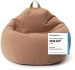 Lumaland Sitzsack Comfort Line | Indoor Beanbag 100x120x50cm mit mehr als 2,4 Mio.