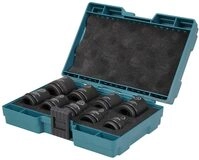 Makita E-16564 Impact Black Schlagnuss-Set 1/2" 9-teilig in Aufbewahrungsbox,...