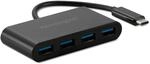 Kensington CH1200 USB-C 4 Port USB Hub 10Gbps, Hochgeschwindigkeits-USB-C-Splitter
