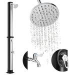 Juskys Solardusche Victoria 40 Liter - bis 60&deg;C - mit schwenkbarem Duschkopf,