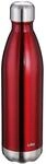 cilio ELEGANTE Trinkflasche Edelstahl | 750ml | rot | auslaufsicher | Thermosflasche