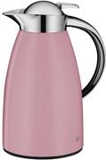 alfi SIGNO 1.0l, rosa matt, Edelstahl-Isolierkanne mit hygienischem Hartglaseinsatz,