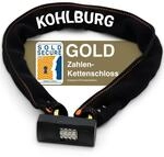 KOHLBURG massives 110cm Fahrradschloss Zahlenschloss mit h&ouml;chster Sicherheit [Sold