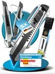 5 x Cuttermesser Profi Set (Alu Geh&auml;use) - inkl. 13x SK5 Carbonstahl Klingen 18mm