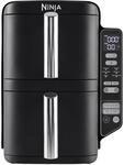 Ninja Double Stack Hei&szlig;luftfritteuse, 7,6L Digitale Air Fryer Doppelkorb mit 4