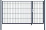 Home Deluxe - Doppelfl&uuml;gel Gartentor ADITUS - Anthrazit, 180 x 350 cm - inkl....