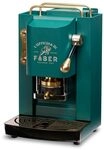 Faber PRO Total Deluxe Brass Coffee Maker, 44 mm (British Green)