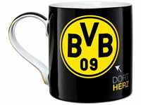 Borussia Dortmund, BVB-Tasse-Dortmund, Schwarz / Gelb, 0, 1 Stück (1er Pack)