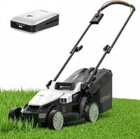 Litheli Akku Rasenm&auml;her 33cm, Rasenm&auml;her Elektro Brushless, 30L Fangkorb,...