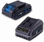 Original Scheppach 20V Starter Kit bestehend aus 2Ah Akku & Ladeger&auml;t 2,4A (65W) 
