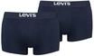 Levi's Solid Basic Herren Boxershorts Unterw&auml;sche aus Bio-Baumwolle im 2er Pack,
