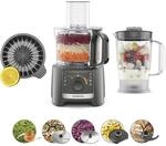 Kenwood MultiPro Compact FDP31.360GY, Multifunktions-K&uuml;chenmaschine mit Klinge zum